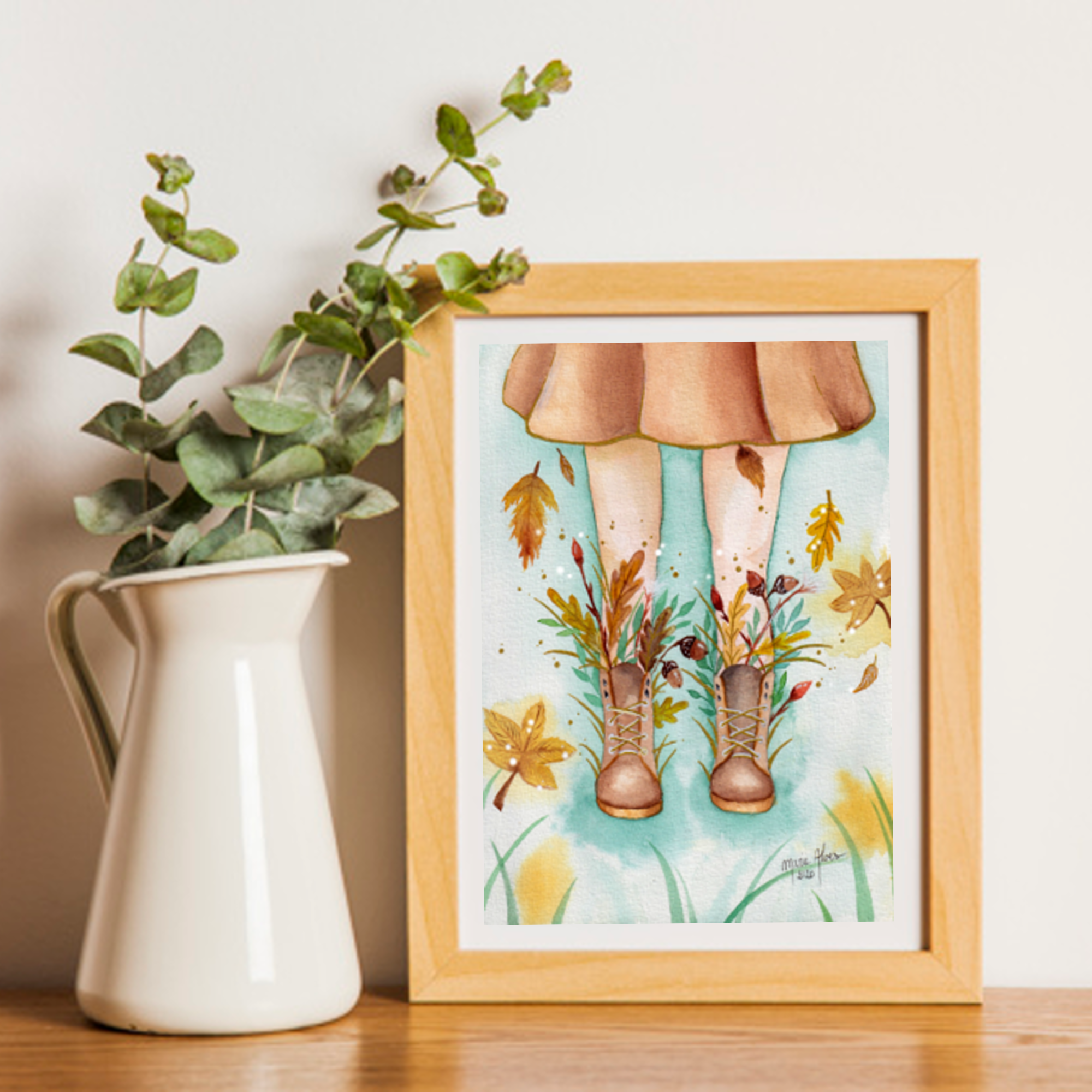 illustration aquarelle merveille d'automne présentation