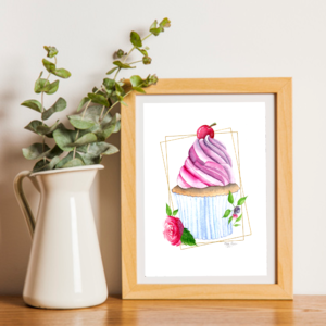 aquarelle illustration gourmandise challenge 2020