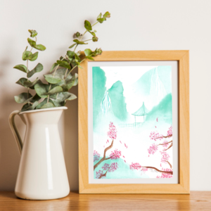 aquarelle illustration japon challenge 2020