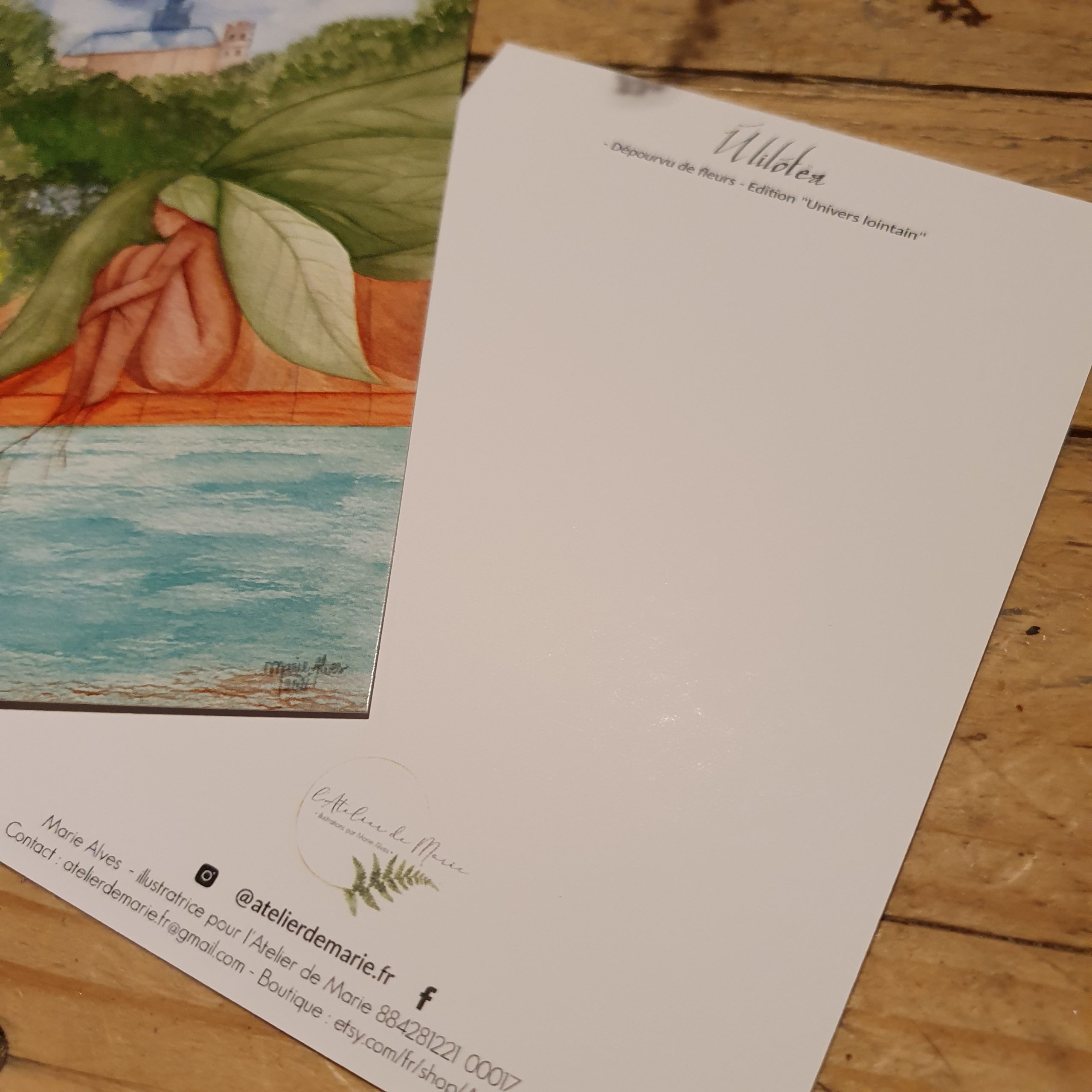 ulilotea carte postale mandragore univers lointain