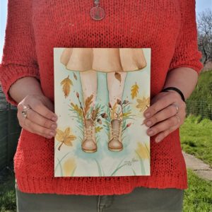 merveille d'automne aquarelle originale photo