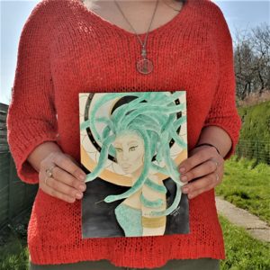 aquarelle originale peinture mythologie grecque