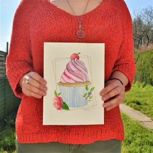 aquarelle originale édition de vous à moi 2020 gourmandise