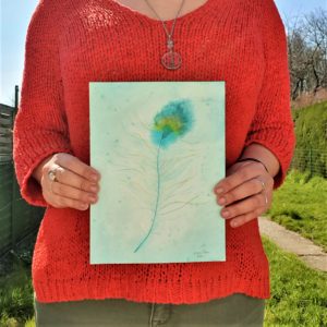 aquarelle originale douceur challenge de vous à moi 2020