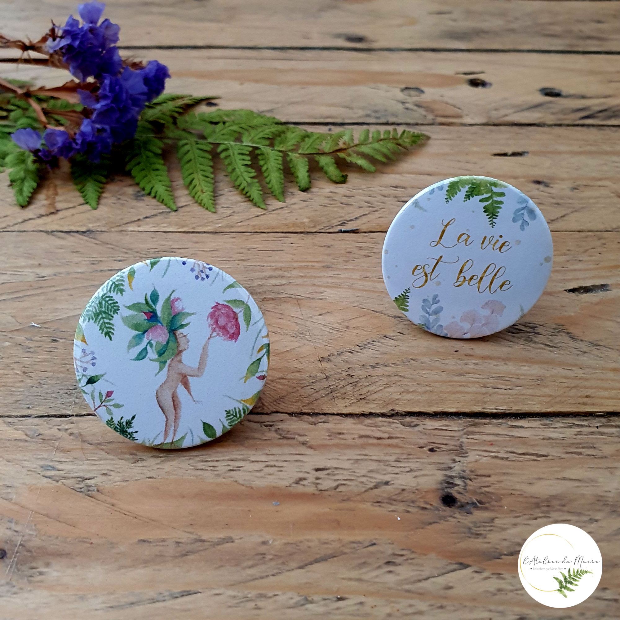 badges farne la vie est belle