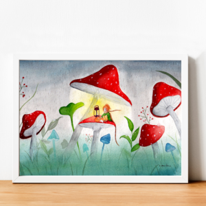 pluie d'automne impression aquarelle challenge de vous à moi 2021