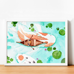 culture japonaise impression aquarelle challenge de vous à moi 2021