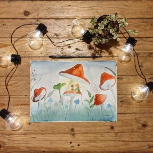 Challenge de vous à Moi 2021 - Pluie d'Automne aquarelle originale