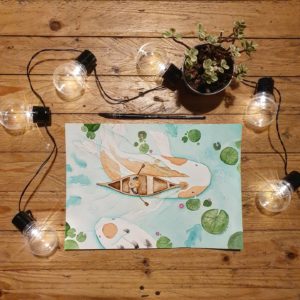 Challenge de vous à Moi 2021 - culture japonaise aquarelle originale