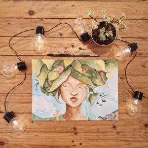 Challenge de vous à Moi 2021 - Mère nature aquarelle originale