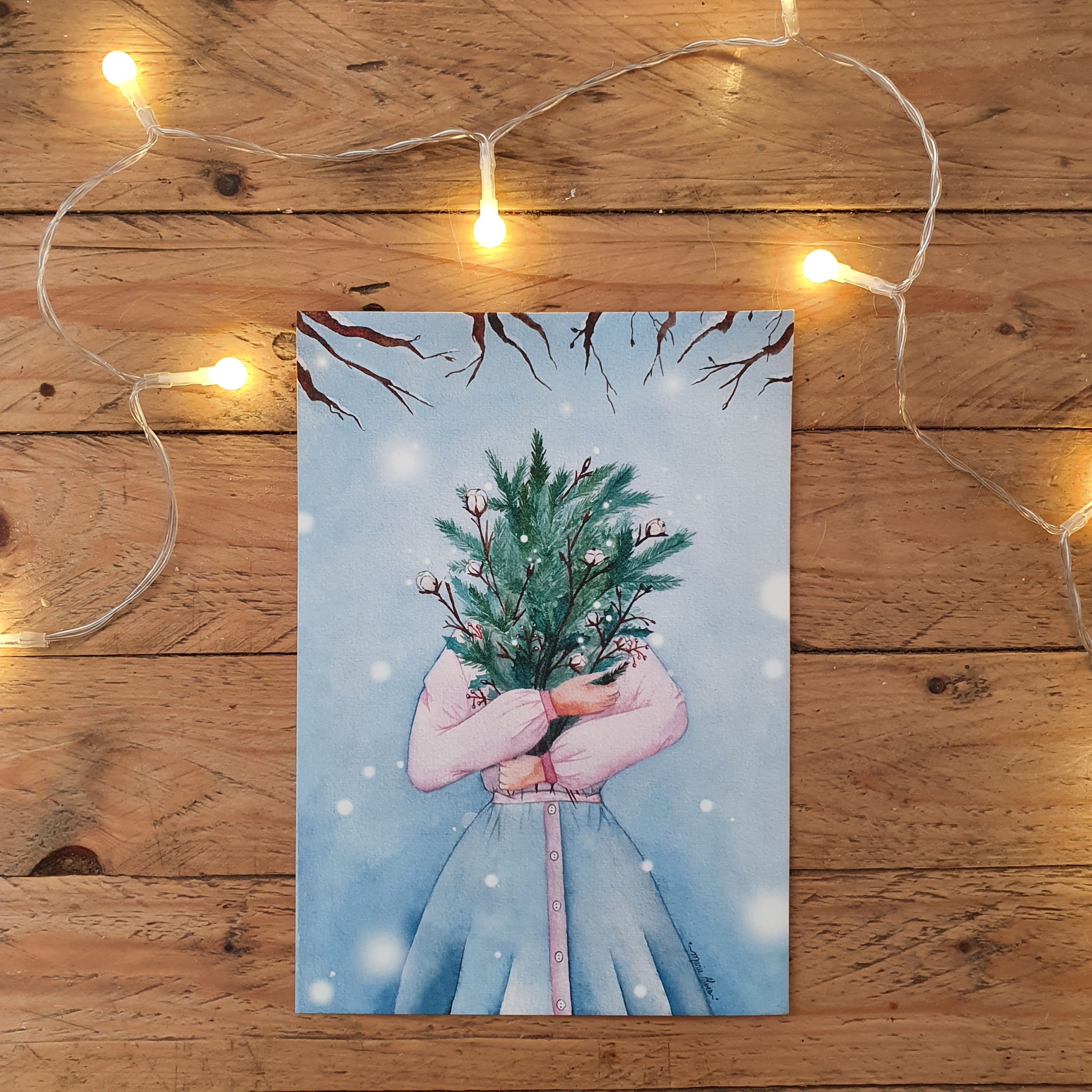 illustration merveille saisonnière - hiver présentation
