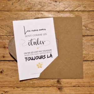citation illustrée les vrais amis sont commes les étoiles
