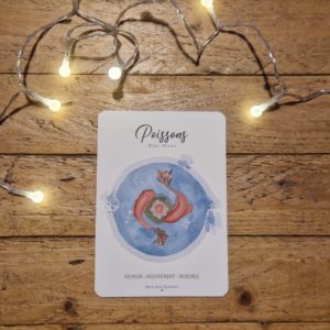 signe astrologique illustrée poisson