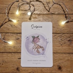 signe astrologique illustrée scorpion