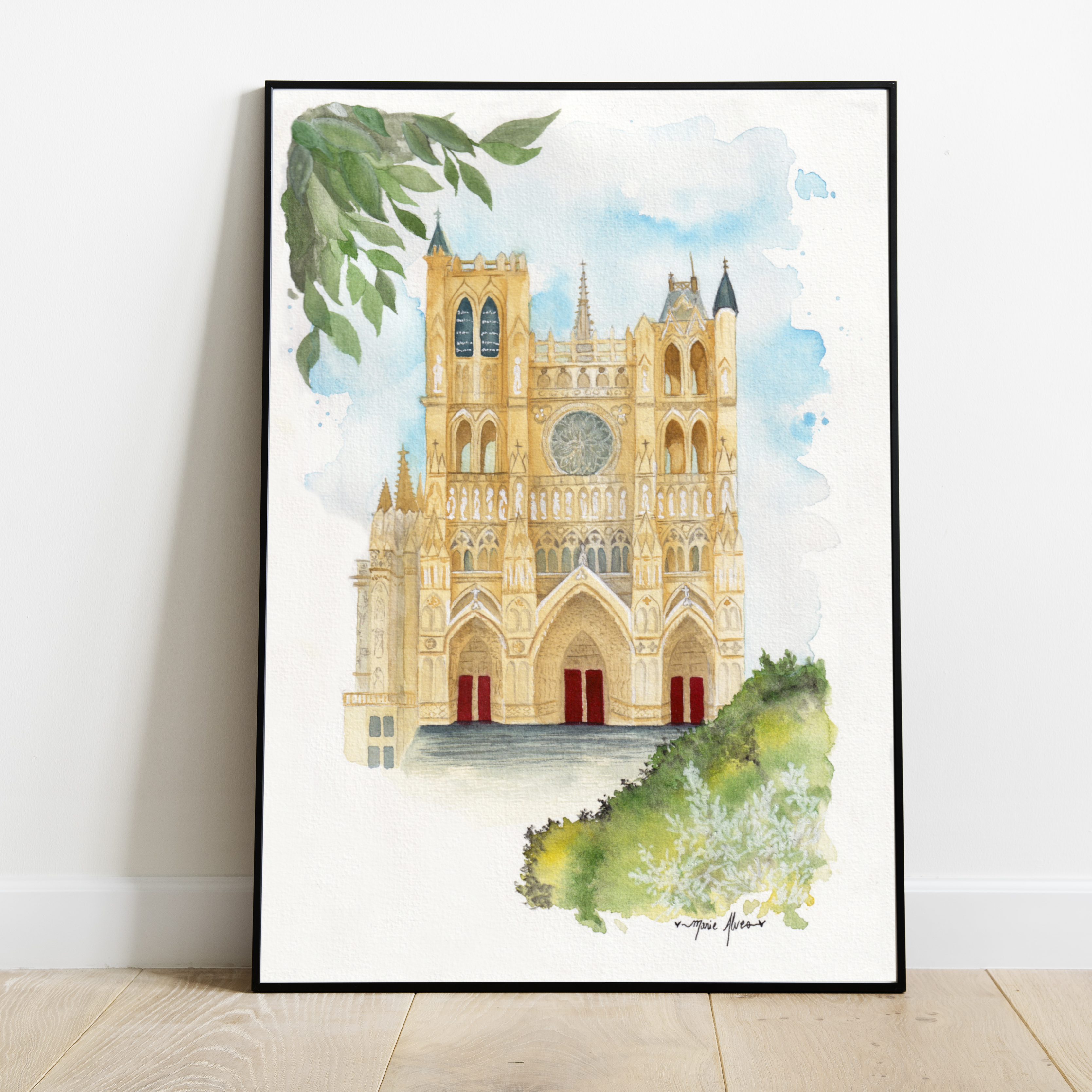 présentation de l'affiche Cathédrale d'Amiens en cadre