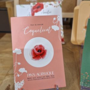 Pin's coquelicot