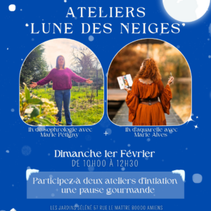 Ateliers collaboratifs créatifs sophrologie aquarelle pleine lune