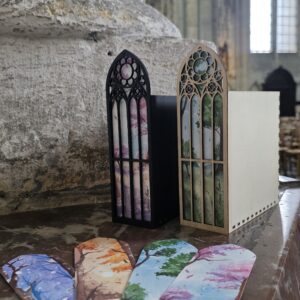 range marque-pages illustrée inspiration gothique cathédrale notre-dame d'Amiens