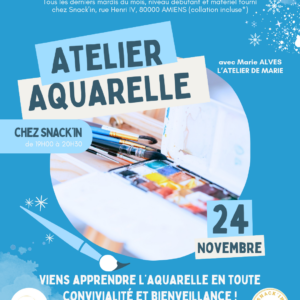 Atelier aquarelle - Novembre